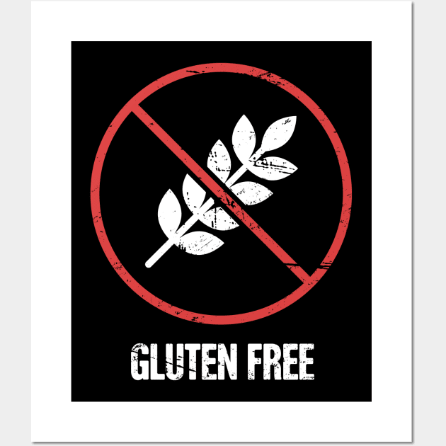 Funny Gluten Free Celiac Disease Wall Art by MeatMan